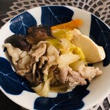 干し椎茸が美味しい豚肉の肉豆腐